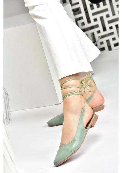 Yeşil Bilek Bağlamalı Kadın Babet M726890209 fiyatları