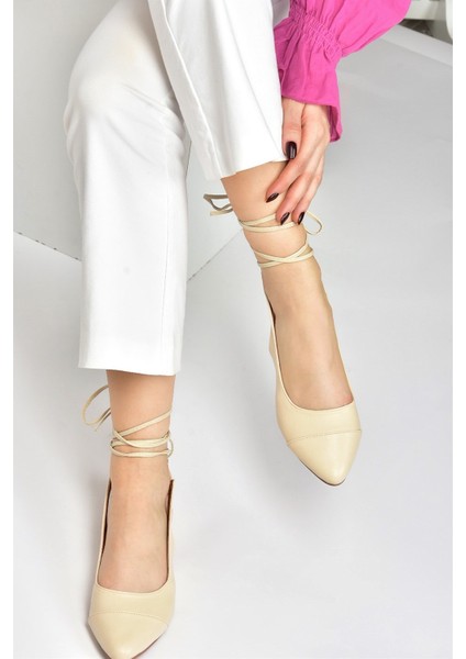 Bej Bilek Bağlamalı Kadın Babet M726890209 fiyatları