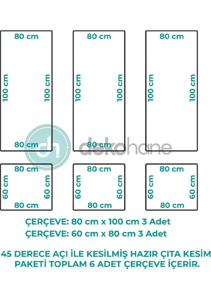 Dekoratif Boyanabilir 2,5 cm Duvar Çıtası Hazır Kesimli Çerçeve Paketi indirimleri