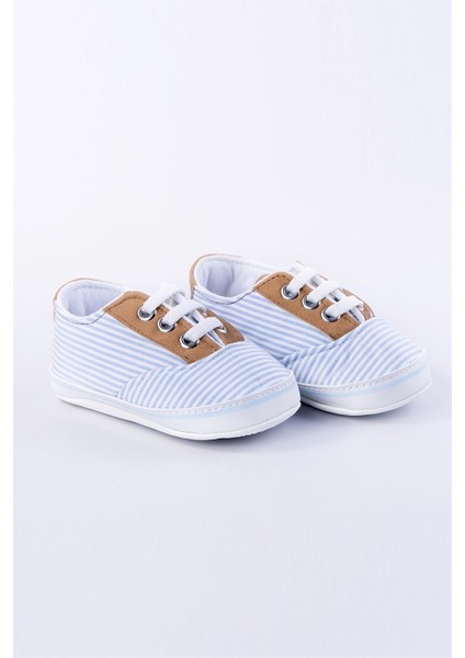 Mavi Çizgili Erkek Bebek Patik Ayakkabı fiyatları