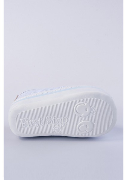 Mavi Çizgili Erkek Bebek Patik Ayakkabı fırsatları