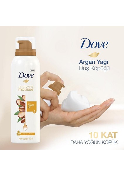 Argan Yağı Kremsi Formül Köpük Duş Jeli 200 ml