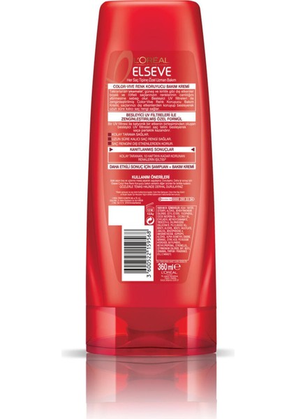 Saç Bakım Kremi Colorvive Renk Koruyucu 360ML