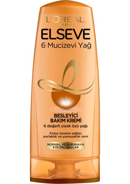 L'oreal Paris Elseve 6 Mucizevi Yağ Besleyici Bakım Kremi 360 ml fiyatları
