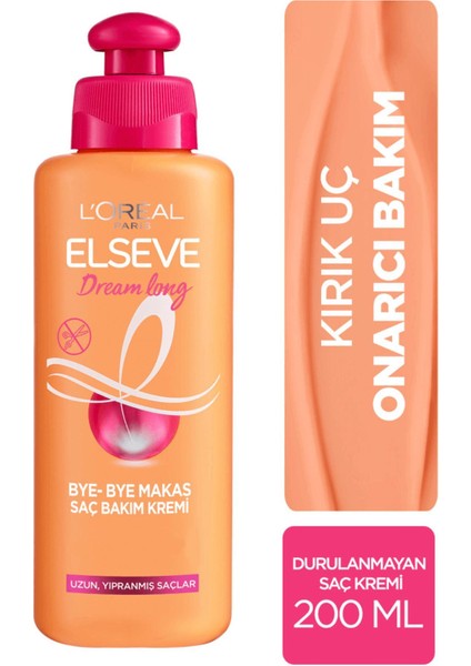 L'oreal Paris Elseve Elseve Dream Long Bye-Bye Makas Saç Bakım Kremi 200 ml