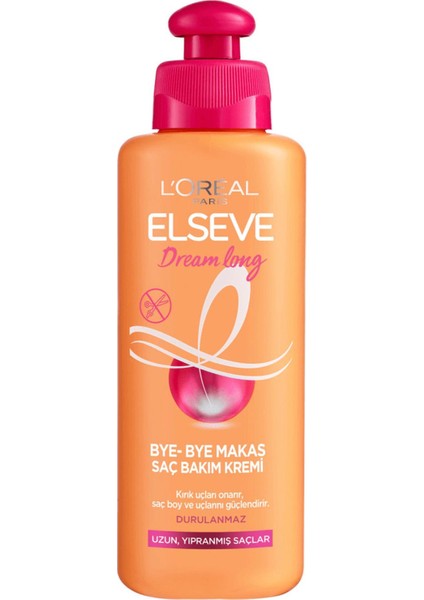 L'oreal Paris Elseve Elseve Dream Long Bye-Bye Makas Saç Bakım Kremi 200 ml