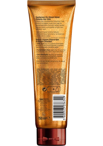 L'oreal Paris Elseve Mucizevi Yağ Saç Güzelleştirici Krem 150 ml