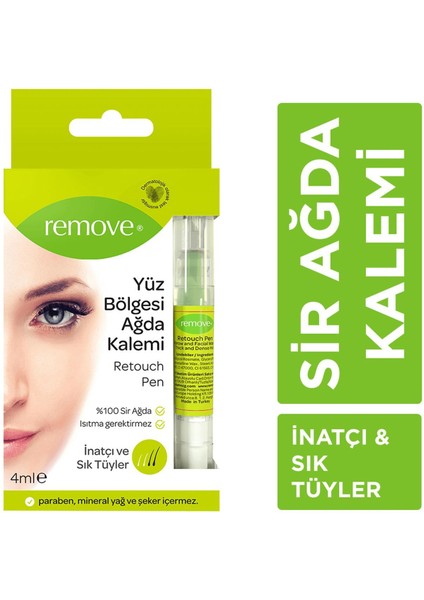 Yüz Retouch Pen Inatçı ve Sık Sir Ağda 4 ml