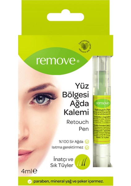 Yüz Retouch Pen Inatçı ve Sık Sir Ağda 4 ml