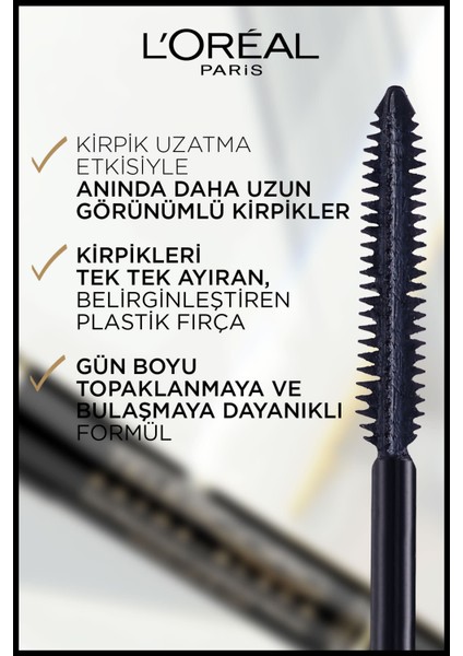 L'oréal Paris Telescopic Carbon Black Maskara - Siyah  2'li Set