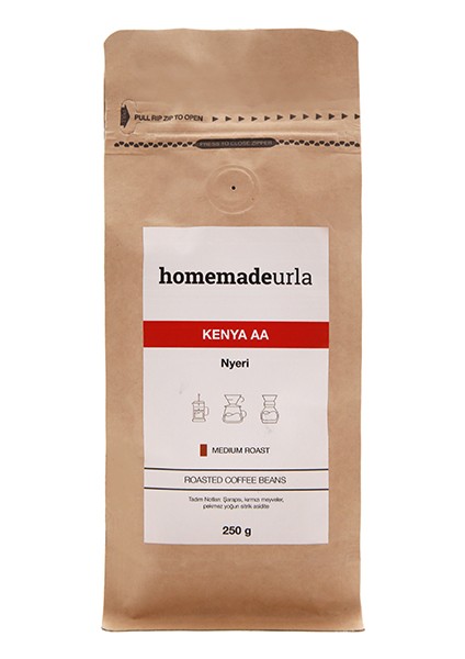 Kenya Aa ( Nyeri) Kavrulmuş Kahve Çekirdeği 250 gr