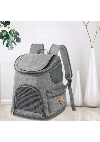 QS-092 Taşınabilir Kedi Taşıyıcı Tote Sırt Çantası Nefes Pet Omuz Çantası Seyahat Açık - Gri (Yurt Dışından) fiyatları