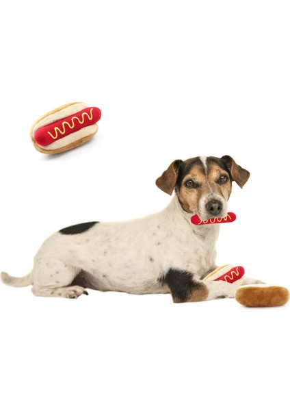 TG-TOY0098 Peluş + Pp Pamuk Sıcak Köpek Oyuncak (Yurt Dışından)