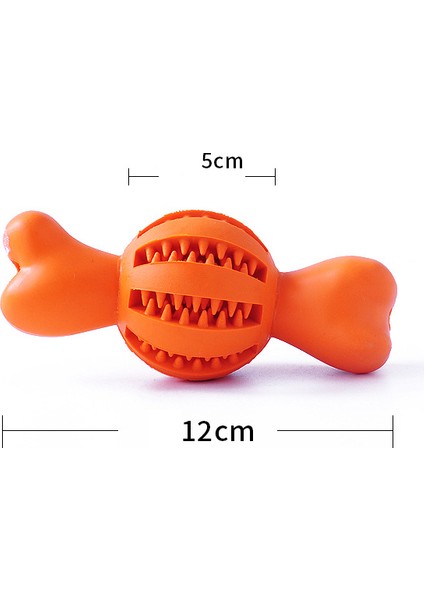 Pet Köpekler Yiyecek Isırmaya Karşı Dayanıklı Besleyici Diş Temizleme Topu - Boyut: S / Turuncu (Yurt Dışından) fırsatları