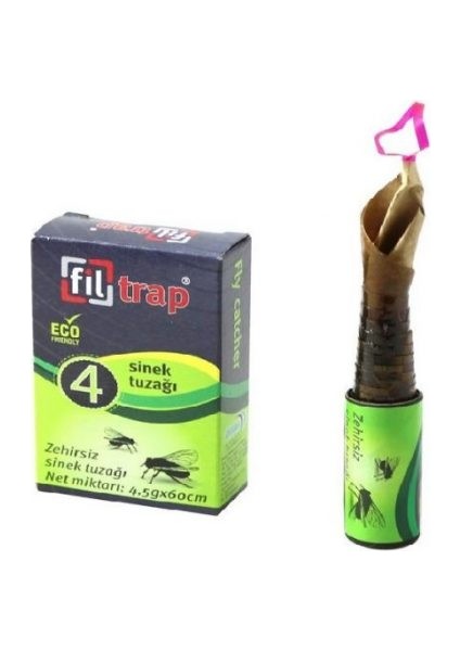 Filtrap Sinek Kapanı 4lü (Zehirsiz/kokusus) 24 Adetli Paket