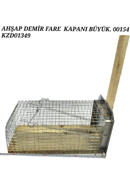 Ahşap-Demir Fare Kapanı - Büyük