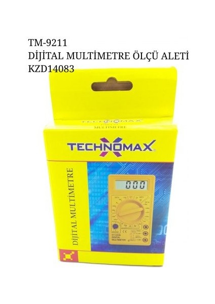 Technomax Digital Multimetre Ölçü Aleti