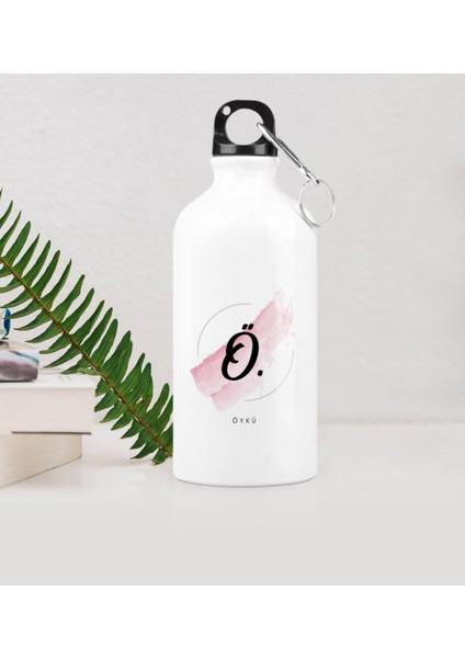 Kişiye Özel Ö Baş Harf ve Isimli Metal Suluk (500 Ml.) Model 4