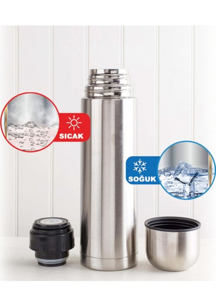 Kişiye Özel 5500 Siyah Deri Çantalı Seyahat Termosu 500ML modelleri