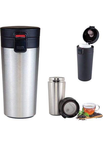 Kişiye Özel 5303 Krom Çelik Termos Kupa 350ML fiyatları