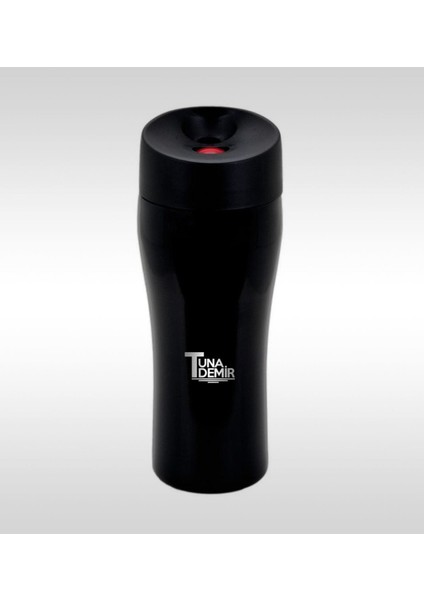 Kişiye Özel 3569 Siyah Paslanmaz Çelik Termos Mug 500 ml