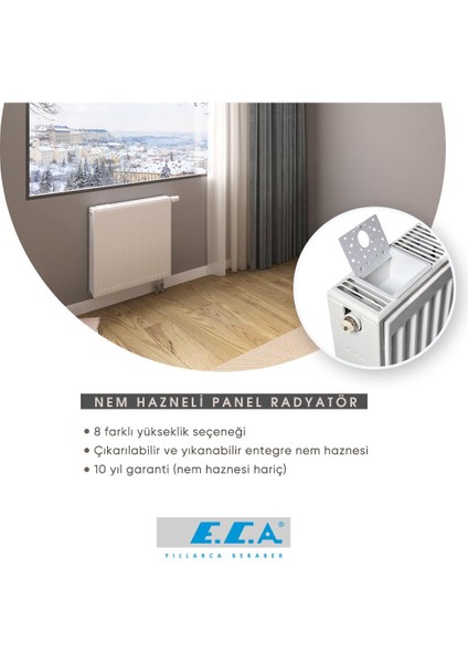 Eca Panel Radyatör 400X900 Pkkp Tip 22