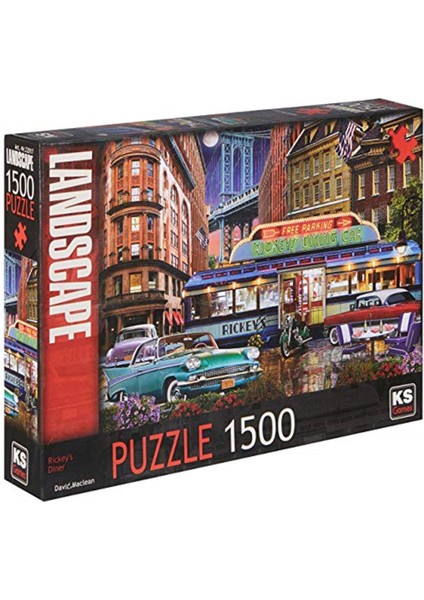 Rickeys Diner 1500 Parça Puzzle