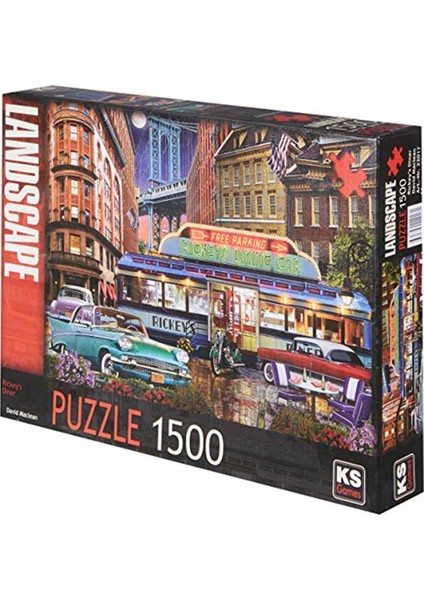 Rickeys Diner 1500 Parça Puzzle