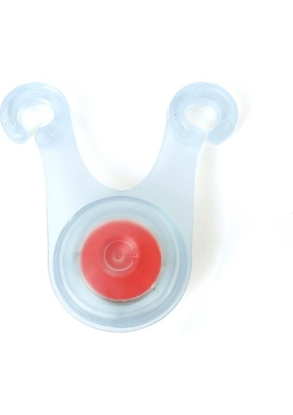 10 Adet Açık Kamp Çadırı Silikon Asılı Lamba LED Bisiklet Uyarı Taillight (Kırmızı) (Yurt Dışından)