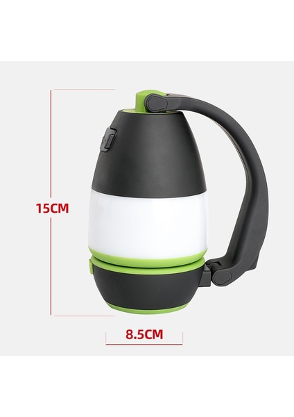 Y11 USB Ev Masa Lambası Açık Macera Kamp Lambası LED Glare Fener (Yeşil) (Yurt Dışından)