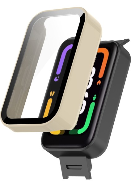 For Xiaomi Redmi Smart Band Pro Pc + Toughened Film Integrated Case(Beige) (Yurt Dışından) fiyatları