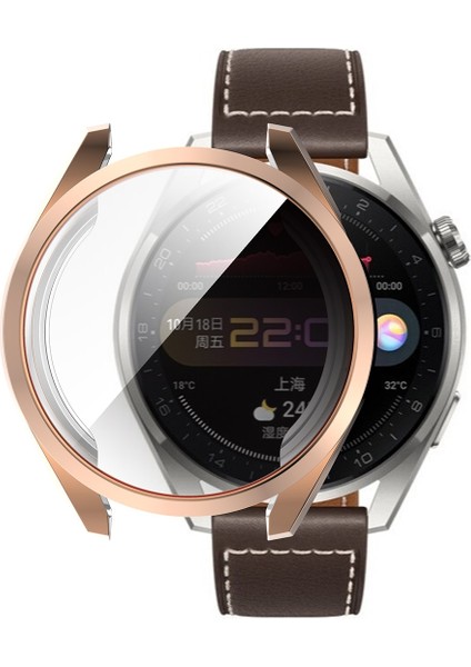 For Huawei Watch 3 Pro 48MM Enkay Hat-Prince Full Coverage Transparent Soft Case Tpu Hd Clear Cover(Rose Gold) (Yurt Dışından)