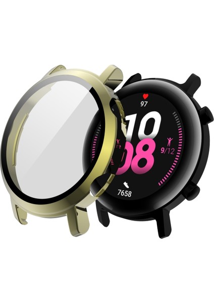 For Huawei Watch Gt2 42MM 2 In 1 Tempered Glass Screen Protector + Fully Plating Pc Case(Golden) (Yurt Dışından) fiyatları