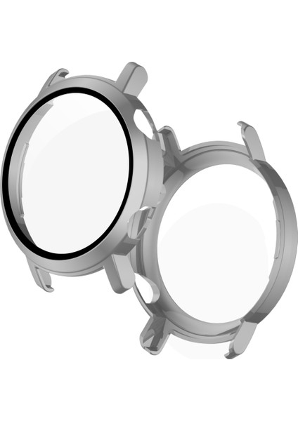 For Huawei Watch Gt2 42MM 2 In 1 Tempered Glass Screen Protector + Fully Plating Pc Case(Gray) (Yurt Dışından)