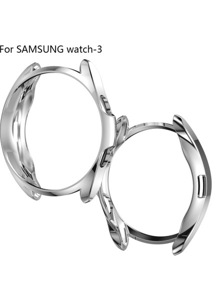 For Samsung Galaxy Watch 3 41MM Electroplating Hollow Half-Pack Tpu Protective Case(Silver) (Yurt Dışından) fiyatları