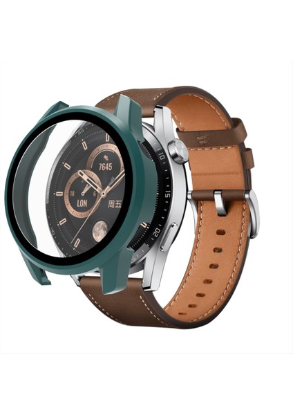 For Huawei Watch Gt 3 46MM Pc + Tempered Glass Watch Protective Case(Olive Green) (Yurt Dışından) fırsatları