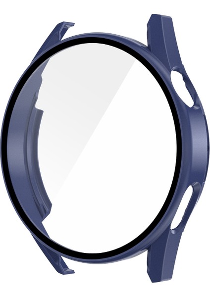 For Huawei Watch Gt 3 42MM Enkay Matte Pc Frame + Tempered Glass Protector Case(Dark Blue) (Yurt Dışından)