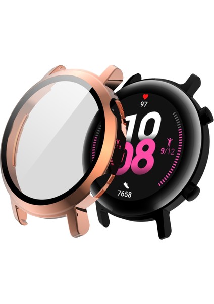 For Huawei Watch Gt2 42MM 2 In 1 Tempered Glass Screen Protector + Fully Plating Pc Case(Rose Gold) (Yurt Dışından) fiyatları
