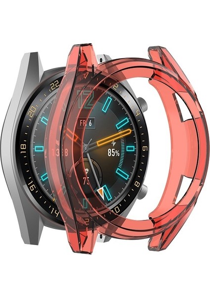 For Huawei Gt 46MM Tpu Case(Transparent Red)(Yurt Dışından)