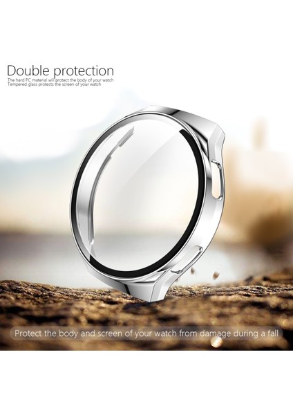 For Huawei Watch GT2E 2 In 1 Tempered Glass Screen Protector + Fully Plating Pc Case(Silver) (Yurt Dışından) fiyatları