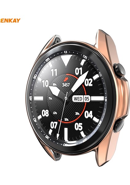 For Samsung Galaxy Watch 3 41MM 2 In 1 Tpu Case + Glass Film(Rose Gold) (Yurt Dışından) fırsatları