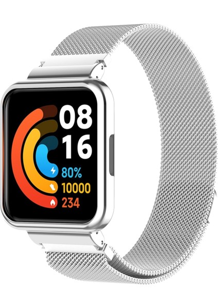 For Xiaomi Redmi Watch 2 Lite / Redmi Watch 2 Metal Watch Frame(Silver) (Yurt Dışından)
