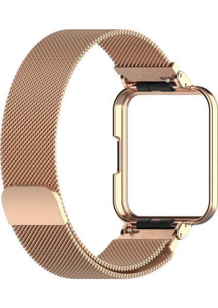 For Xiaomi Redmi Watch 2 Lite / Redmi Watch 2 Metal Watch Frame(Rose Gold) (Yurt Dışından)