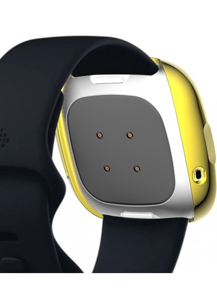 For Fitbit Versa 3 / Versa Sense Plating Full Package Tpu Protective Case(Golden) (Yurt Dışından) fırsatları