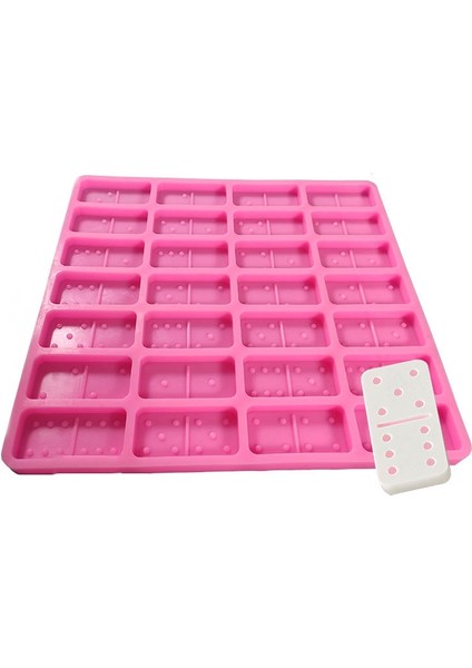 Domino Epoksi Silikon Kalıp, Model Numarası: SX-BH-110 (Pembe) (Yurt Dışından)