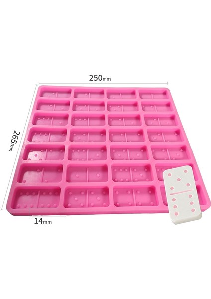 Domino Epoksi Silikon Kalıp, Model Numarası: SX-BH-110 (Pembe) (Yurt Dışından) fırsatları