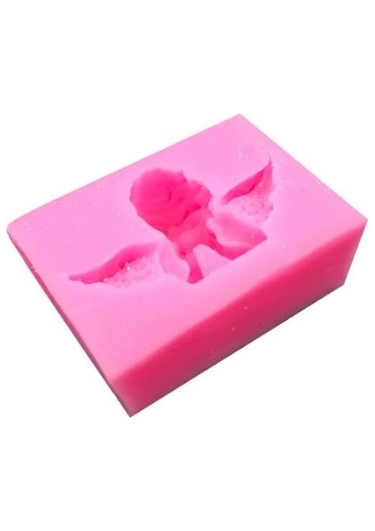2 Adet Melek Şekli Fondan Kek Silikon Kalıp Aroma Yumuşak Kil Kil Alçı Plastik Dekorasyon (Pembe) (Yurt Dışından) modelleri