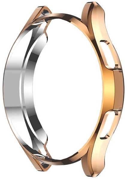 For Samsung Galaxy Watch4 Classic 46MM Electroplating Hollow Half-Pack Tpu Protective Case(Gold) (Yurt Dışından)