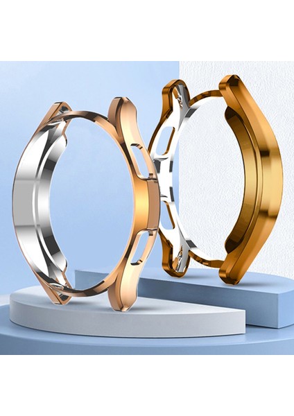 For Samsung Galaxy Watch4 Classic 46MM Electroplating Hollow Half-Pack Tpu Protective Case(Gold) (Yurt Dışından) fırsatları