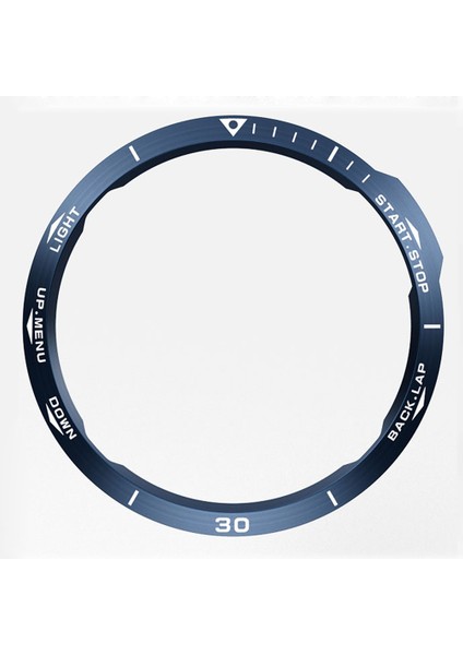 Garmin Fenix ​​6x / 6x Pro / 6x Safir Akıllı Izle Çelik Çelik Çelik Yüzük, B Sürümü (Mavi Yüzük Beyaz Mektup) (Yurt Dışından)